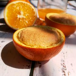 Orange Peel Bowl Sponge Cake