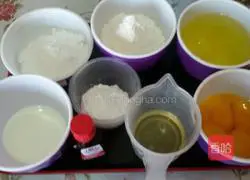 Eight-inch chiffon cake Illustration of how to do it 1