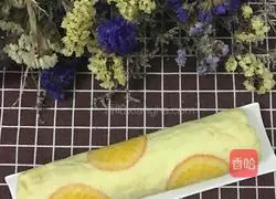 Orange Cake Roll Illustration of how to do it 17
