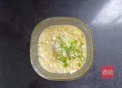 No powder Illustration of how to make enoki mushroom egg pancake 6