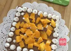 Illustration of how to make fresh fruit cream naked cake 20