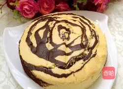 Zebra pattern chiffon cake recipe 10