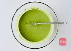 [Recommended for fat loss] Illustration of how to make soft and silky matcha red bean mochi waffles 2