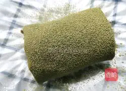 Illustration of how to make matcha towel roll 16