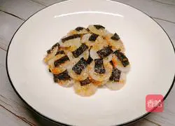Illustration of how to make seaweed rice cakes 9