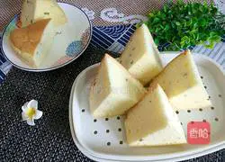 Illustration of how to make green onion and salty chiffon cake 15