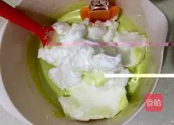 Spinach juice chiffon cake recipe 13