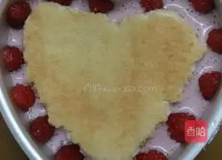 Illustration of how to make strawberry cheese mousse cake (without whipping cream) 14