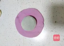 Purple sweet potato paste Illustration of how to make mochi waffles 10