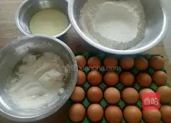 Illustration of how to make sponge cake 1