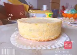 Illustration of how to make chiffon cake 11