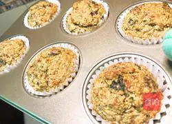 Illustration of how to make oatmeal, seaweed and meat floss muffins (low fat and light calorie) 12