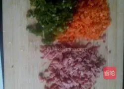 Illustration of how to make bacon and egg pancakes 1