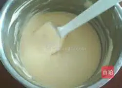 Illustration of how to make eight-inch cocoa chiffon cake 8