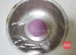 Purple Potato Bean Paste Mochi Waffles Recipe Illustration 4