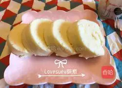 Illustration of how to make original milk cake roll 13