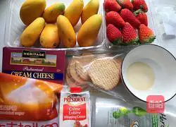 Six-inch strawberry cheesecake recipe 1