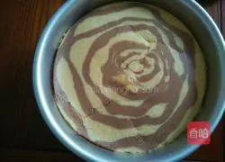 Zebra Illustration of how to make chiffon cake 7