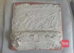 Illustration of how to make zero-sugar and low-calorie strawberry cake rolls 16