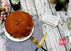 Hazelnut cream filled chocolate layer cake (6 inches) illustration 16