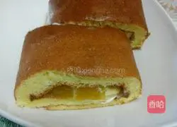 Cream yellow peach cake roll recipe 25
