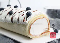 Illustration of how to make original cake roll 14