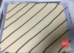 Illustration of how to make orange and tiger skin cake rolls 17