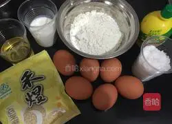 Illustration of how to make rice cooker chiffon cake 1