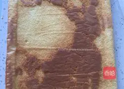 Illustration of how to make meat floss cake rolls 14