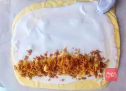 Yoghurt pineapple meat floss cake roll (no salad dressing and low calorie) illustration 14