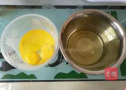 Illustration of how to make 8-inch chiffon cake 1