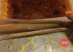 Illustration of making jam cake roll 15