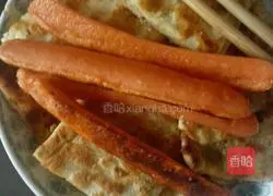 Illustration of how to make green onion layer cake 8