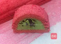 Honey bean matcha red velvet cake roll recipe 25