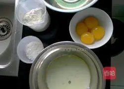 Illustration of how to make chiffon cake 1