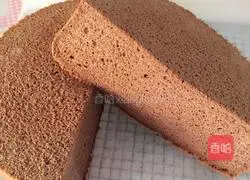 Illustration of how to make eight-inch cocoa chiffon cake 15