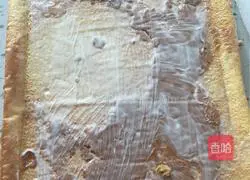 Illustration of how to make meat floss cake rolls 15