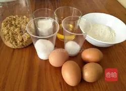 Illustration of how to make meat floss cake rolls 1