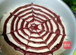 Latte art chiffon cake Illustration of how to do it 15