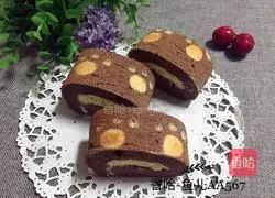 Coco Footprint Cake Roll Recipe Illustration 18