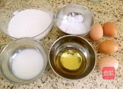 Eight-inch chiffon cake recipe 1