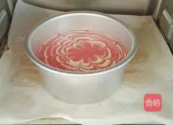 Illustration of how to make patterned chiffon cake (six inches) 15