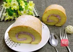 Illustration of how to make small mountain roll cake 13