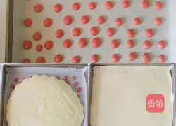 Illustration of how to make polka dot cake rolls 12