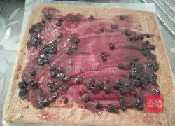 Cocoa Blueberry Cake Roll Recipe Illustration 16
