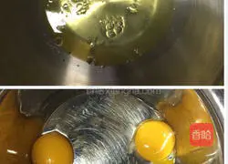 Illustration of how to make hollow chiffon cake 1