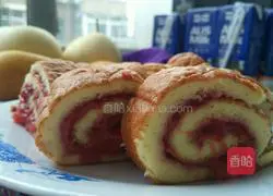  Illustration of making jam cake roll 7