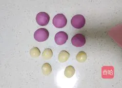 Purple Potato Bean Paste Mochi Waffles Illustration of how to do it 8