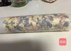 Chives, seaweed and meat floss cake rolls Practice illustration 21