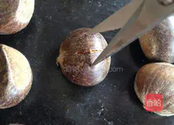 Illustration of how to make sugar-roasted chestnuts 2